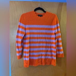 Ann Taylor Orange and Purple Knit sweater